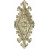 Fleuron Diamond Cartouche - STL 3D Model for CNC