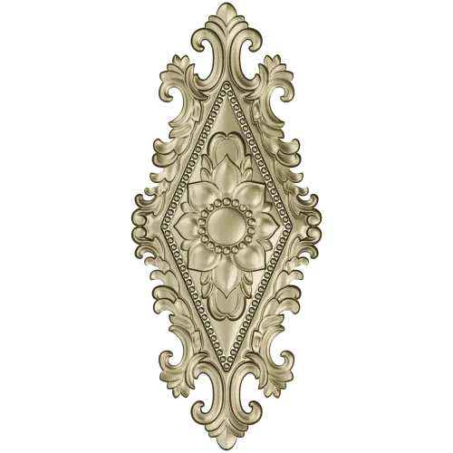 Fleuron Diamond Cartouche - STL 3D Model for CNC