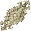 Fleuron Diamond Cartouche - STL 3D Model for CNC