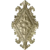 Fleuron Diamond Cartouche - STL 3D Model for CNC