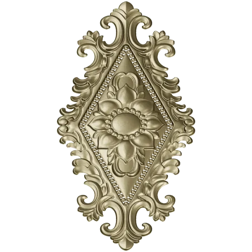Fleuron Diamond Cartouche - STL 3D Model for CNC