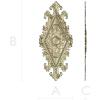 Fleuron Diamond Cartouche - STL 3D Model for CNC