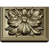 Square Floral Rosette STL for CNC