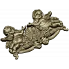 Baroque Cherub Cartouche STL for CNC carving