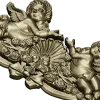 Baroque Cherub Cartouche STL for CNC carving