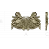 Baroque Cherub Cartouche STL for CNC carving
