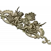 Cherubic Acanthus Cartouche STL for CNC