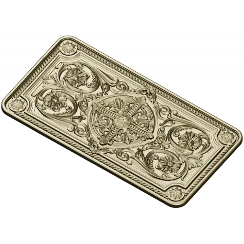 Ornamental Medallion Panel - STL 3D model for CNC