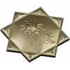 Lotus Star Rosette - STL 3D model for CNC routing