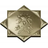Lotus Star Rosette - STL 3D model for CNC routing