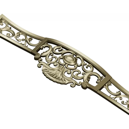 Классический резной картуш для фасада - STL для ЧПУ
