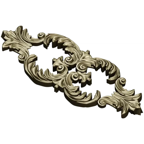 Ornate Acanthus Centerpiece - STL 3D model for CNC milling
