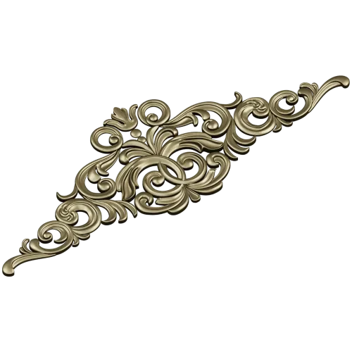 Royal Baroque Crest - STL 3D model for CNC