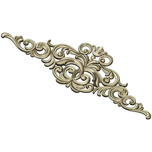 Royal Baroque Crest - STL 3D model for CNC