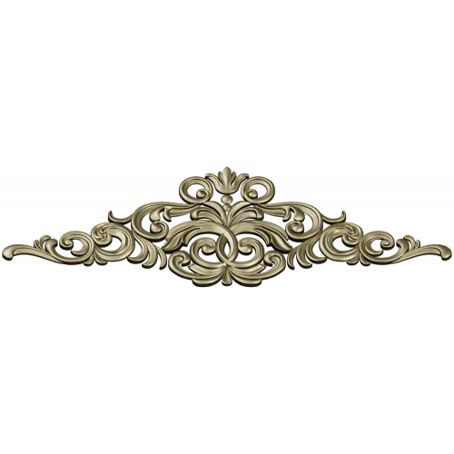Royal Baroque Crest - STL 3D model for CNC