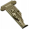 Ionic Caryatid Pilaster STL for CNC Carving
