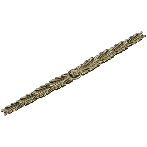 Classical Laurel Rosette 3D STL Model for CNC Milling