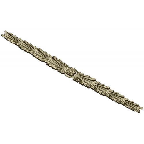 Classical Laurel Rosette 3D STL Model for CNC Milling