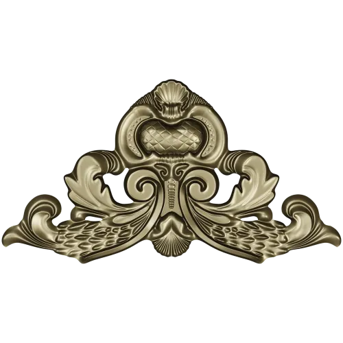 Baroque Acanthus Crest STL for CNC