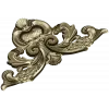 Baroque Acanthus Crest STL for CNC