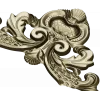 Baroque Acanthus Crest STL for CNC