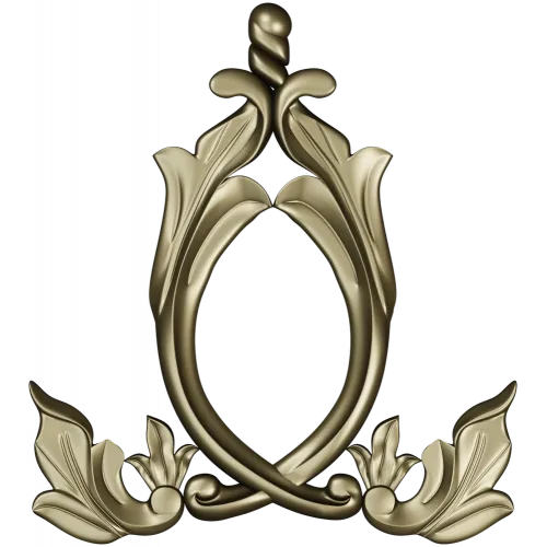 Aureate Acanthus Cartouche - STL 3D model for CNC