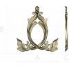 Aureate Acanthus Cartouche - STL 3D model for CNC
