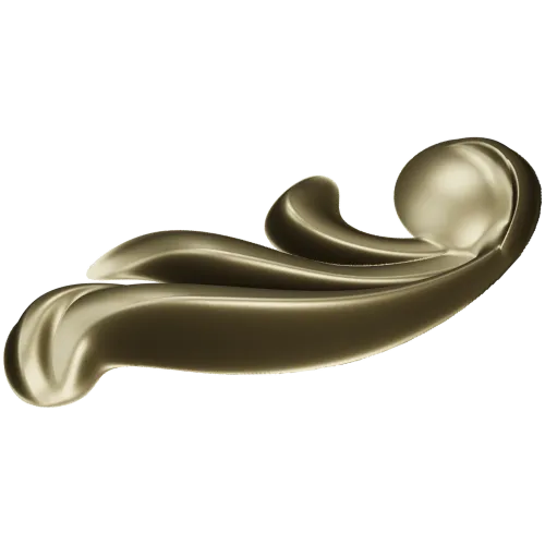 Acanthus Corner Ornament STL - High-Relief 3D Model for CNC