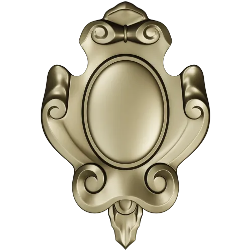 Regal Oval Cartouche - STL 3D model for CNC carving