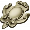 Regal Oval Cartouche - STL 3D model for CNC carving