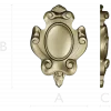 Regal Oval Cartouche - STL 3D model for CNC carving