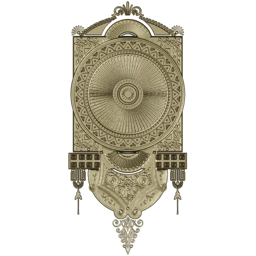 Aurelia Sunburst Medallion - detailed STL 3D model for CNC carving