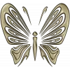Ornamental Butterfly STL Relief for CNC Milling
