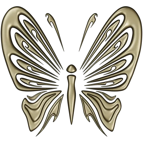 Ornamental Butterfly STL Relief for CNC Milling