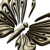 Ornamental Butterfly STL Relief for CNC Milling