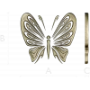 Ornamental Butterfly STL Relief for CNC Milling