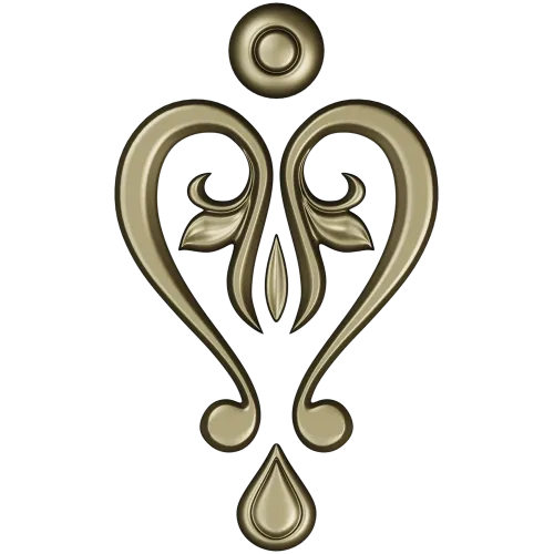 Baroque Heart Applique STL 3D Model for CNC