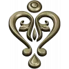 Baroque Heart Applique STL 3D Model for CNC