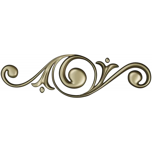 Растительный завиток "Аврора" - stl модель для ЧПУ