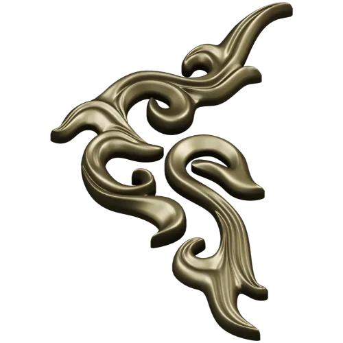 Acanthus Corner Relief STL for CNC Milling