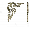Acanthus Corner Relief STL for CNC Milling