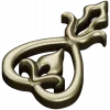 Teardrop Fleur Applique STL for CNC carving