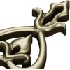 Teardrop Fleur Applique STL for CNC carving