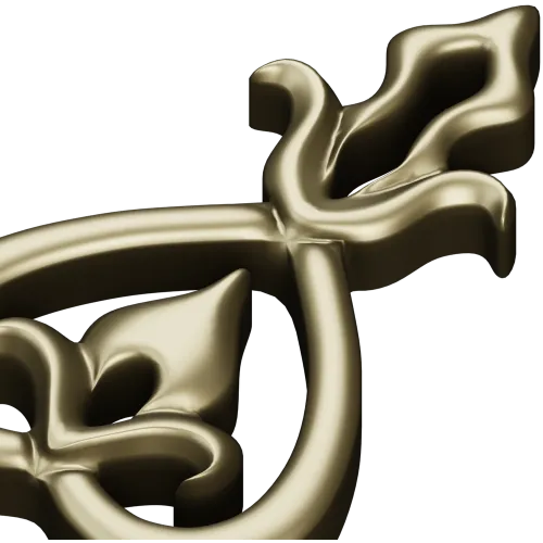 Teardrop Fleur Applique STL for CNC carving