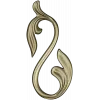 Acanthus S-Scroll decorative STL model for CNC milling