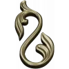 Acanthus S-Scroll decorative STL model for CNC milling