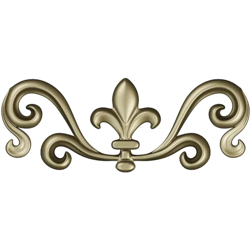 Королевская лилия - декоративный вензель STL для ЧПУ