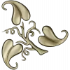 Elegant Acanthus Corner Ornament - STL 3D Model for CNC