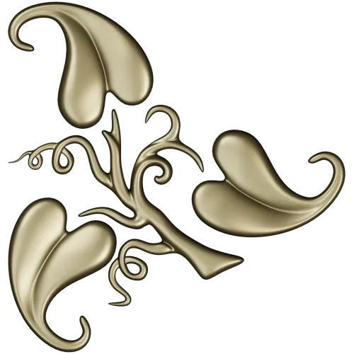 Elegant Acanthus Corner Ornament - STL 3D Model for CNC