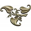 Elegant Acanthus Corner Ornament - STL 3D Model for CNC